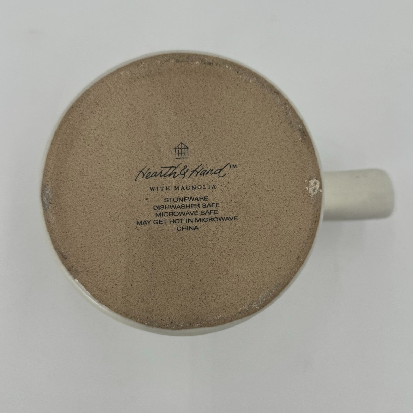 Hearth and Hand “Gather” Engraved Stoneware Coffee Mug Rustic Farmhouse Style