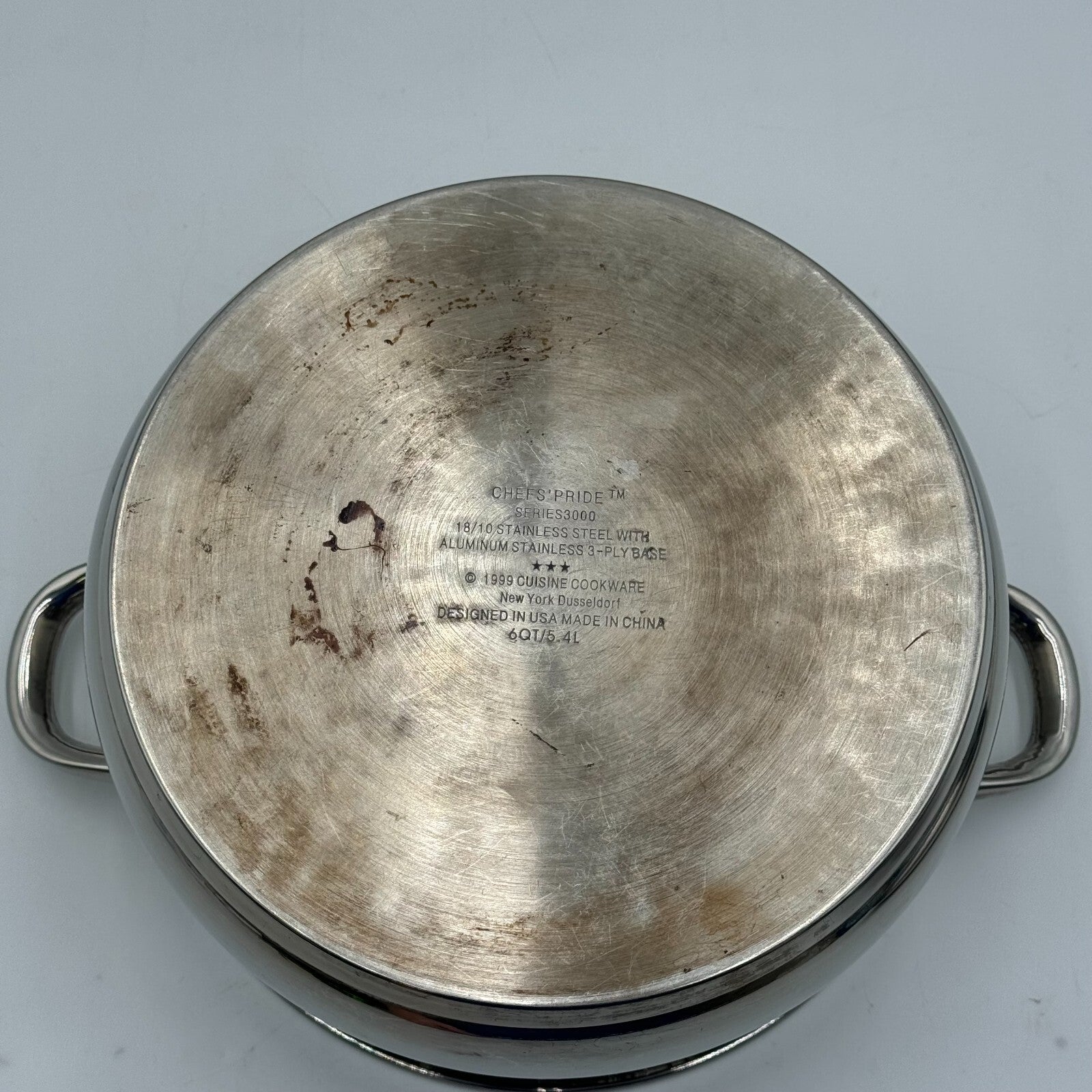 Potobelo Stainless Steel 8in Frying Pan & Chefs Pride 6qt Stock Pot 3 Ply Base
