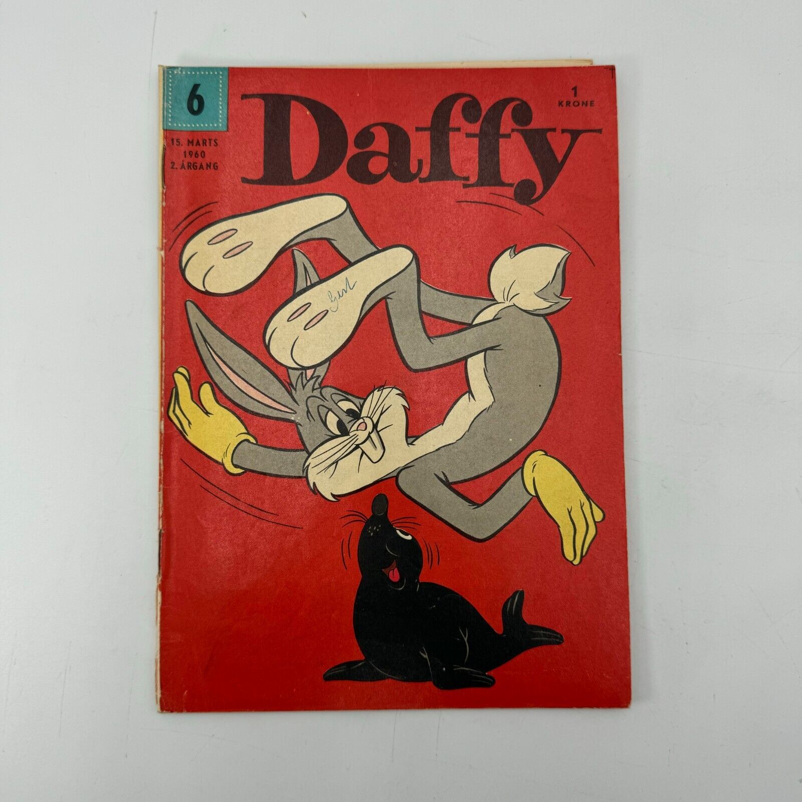 Danish 1960 DAFFY Comic 3 & 6 Sylvester Tweety Bugs Bunny Coyote Roadrunner