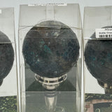 Heavens Way 3 Pack Stained Glass Globe Shaped Wine Bottle Stopper Washable NEW