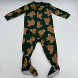 Lot of 3 Size 4T Toddler Pajamas Green Bear Footie Zip Blue Jumper Disney Woody