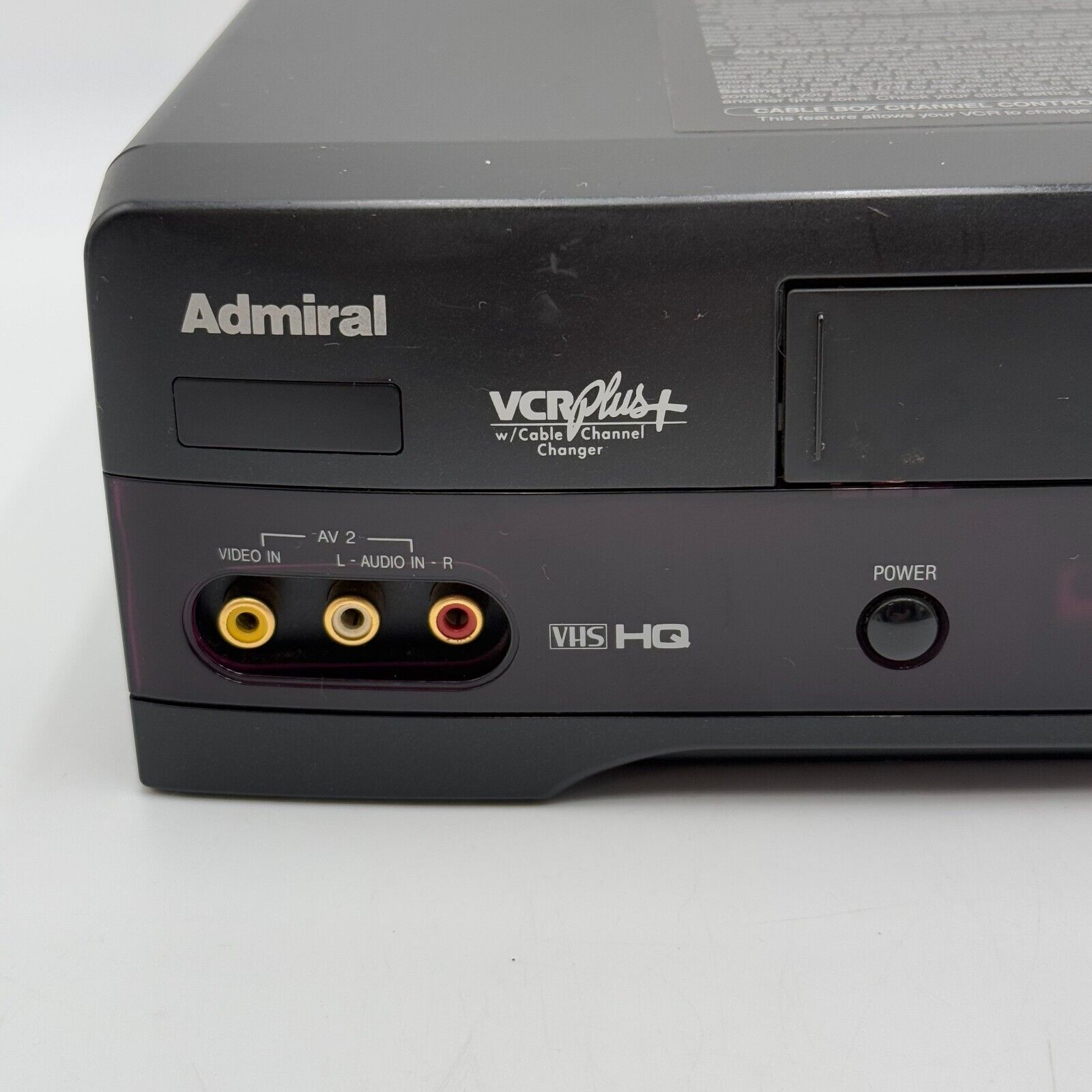ADMIRAL VHS VCR Player JSJ 20934 For Parts Only Doesnt Power On No remote