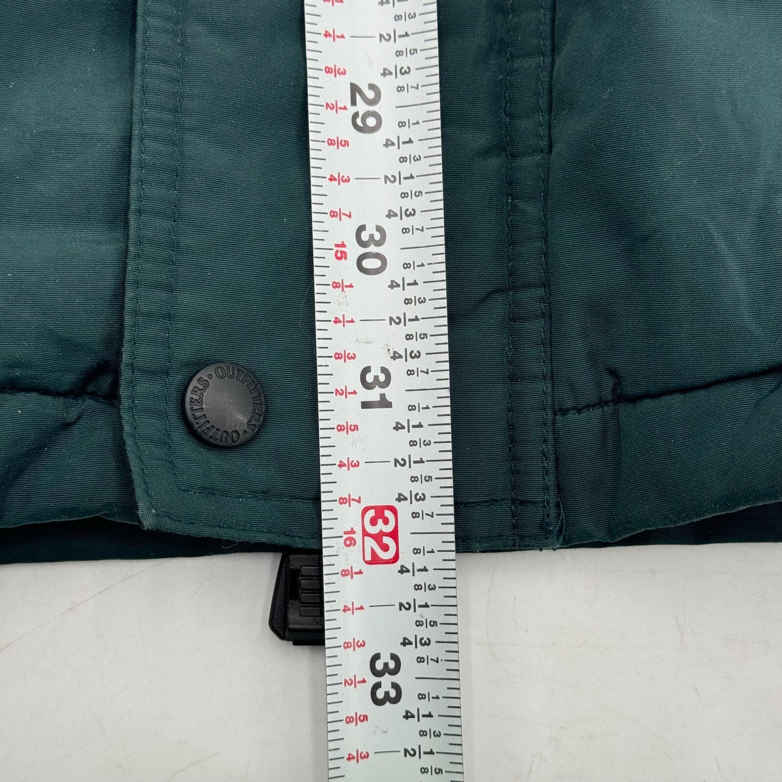 Performance Outfitters Winter Coat Warm Insulated Liner Green Black Adult Size S