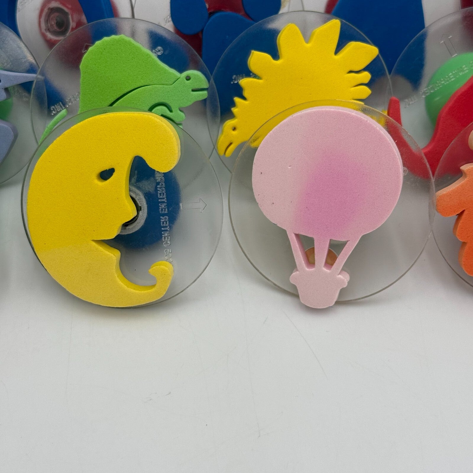 18pk 3 Sets Kids Arts & Crafts 3in Foam Paint Stamps Dinosaur Animal Tracks