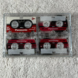 Panasonic 4 Pack Microcassette Tape MC60 - 3 New Blank