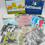 Huge Lot 25+ Sets Christian Decals Car Window Mirror Laptop Skins 14-17in NEW