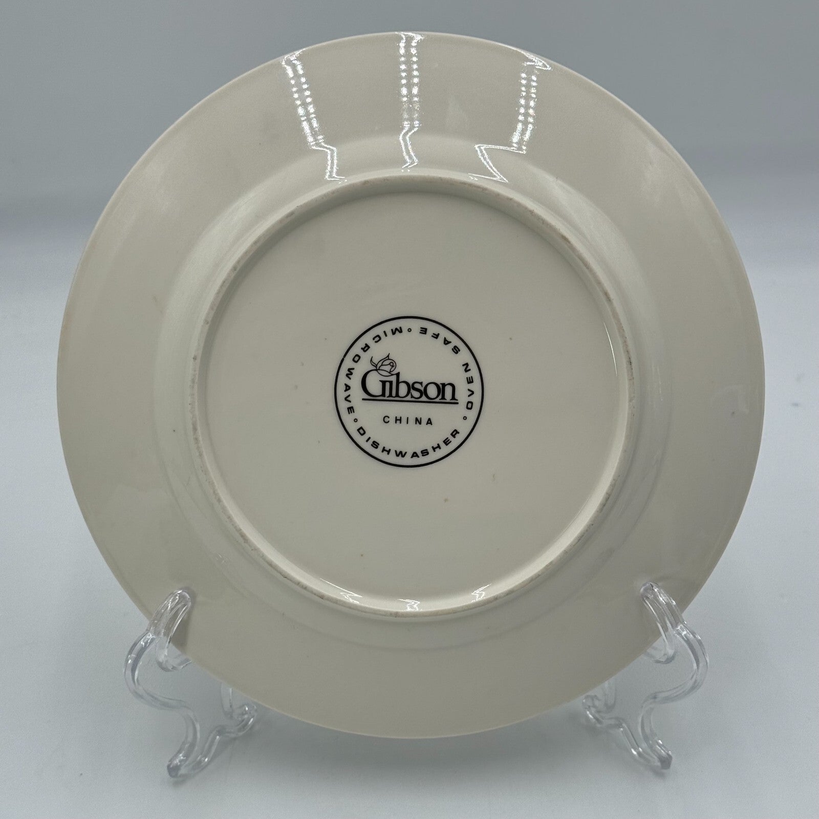 Gibson Floral Design 10in Dinner Plate - Microwaveable, Dishwasher & Oven Safe