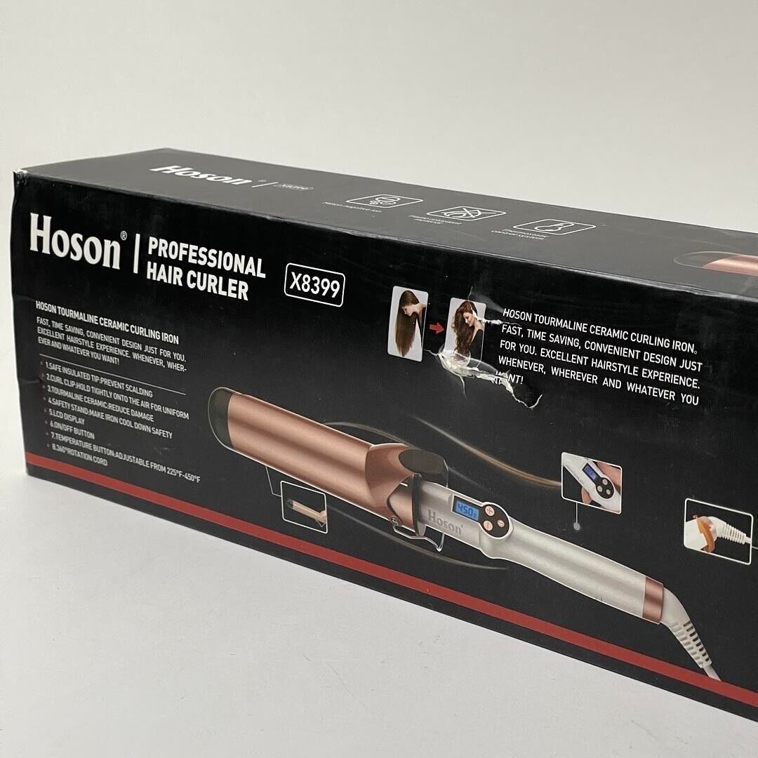 Hoson Tourmaline Ceramic Professional Hair Curling Iron FAST & CONVENIENT