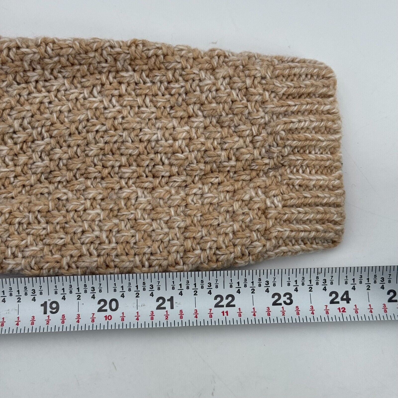 Apt. 9 Womens Crochet Style Loose Knit Braided Neckline Sweater Beige Size L