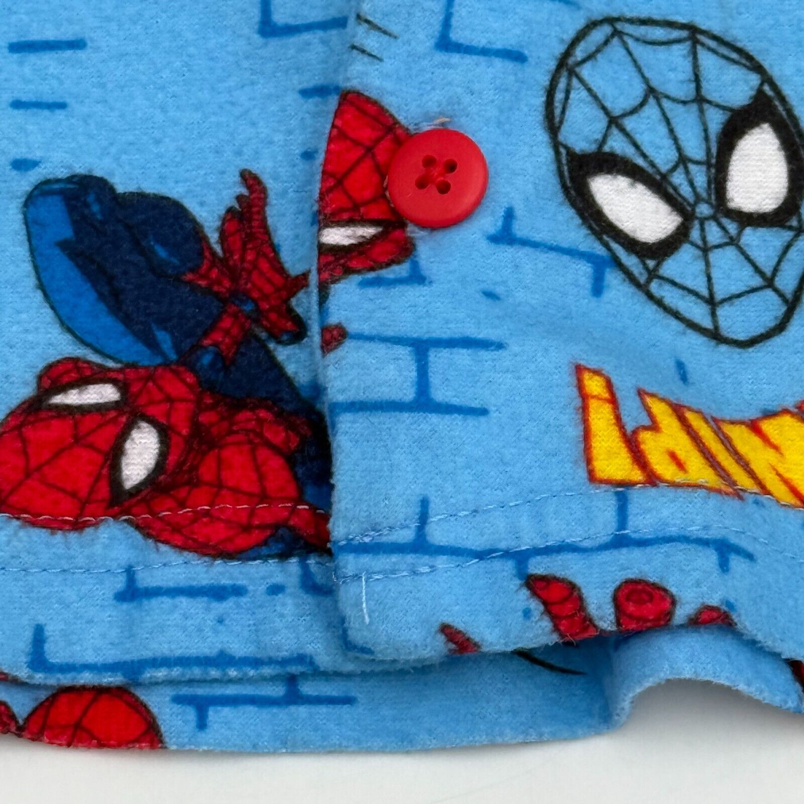 Lot of 2 Toddler Pajamas Disney Marvel Spider Man Shirt Moon Stars Blue FullZip