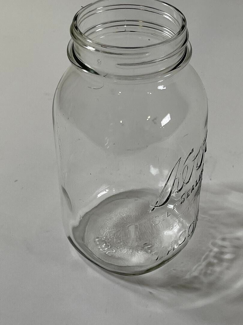 Kerr (Clear) Self Sealing 7" Tall Mason Jar (No Lid) - LOT OF 2