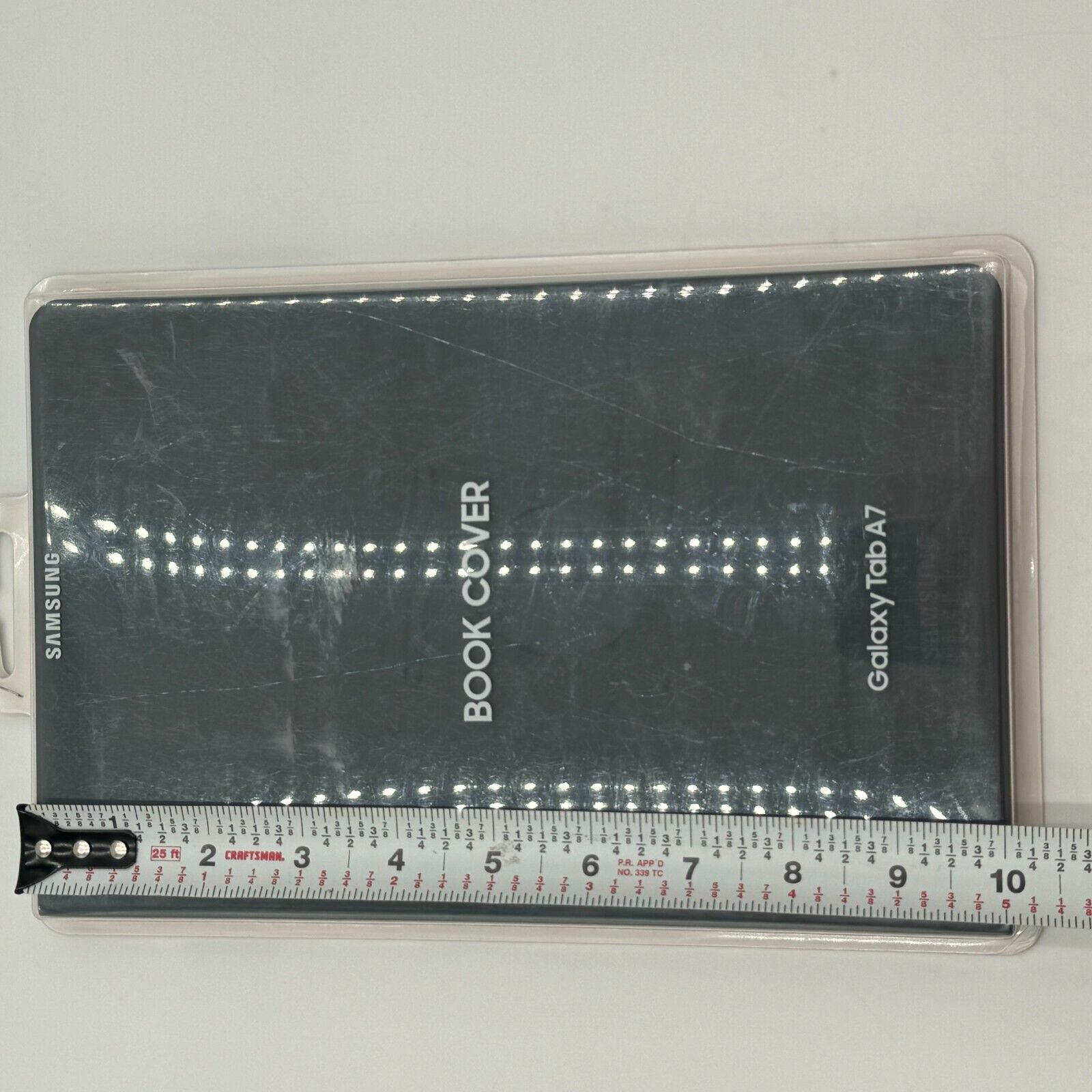 Genuine OEM Samsung Galaxy Tab A7 Book Cover Gray Folio Case Stand