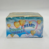 12pk Double Heart Bubbles Mini White Plastic Bottles & Wand Party Decor NIB