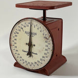 Vintage Red Hanson 60lb Utility Scale - Made in the USA