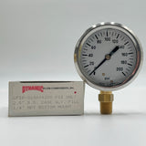 Dynamic Fluid Components Pressure Gauge CF1P-015A 0-200psi 1/4” NPT Bottom Mount