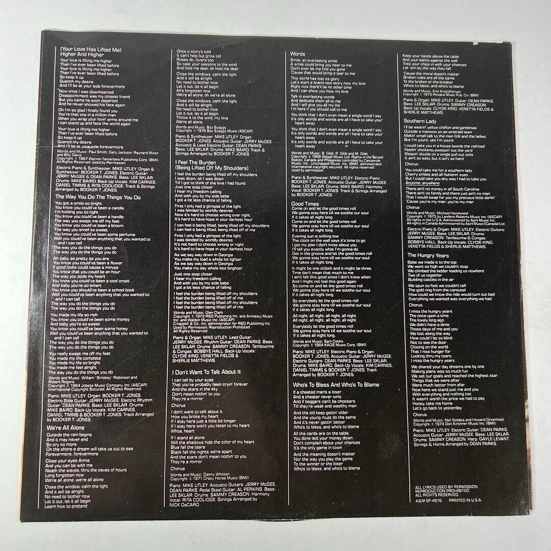 Rita Coolidge – Anytime... Anywhere 2 Vinyl LP A&M Records 1977 POP ROCK MUSIC