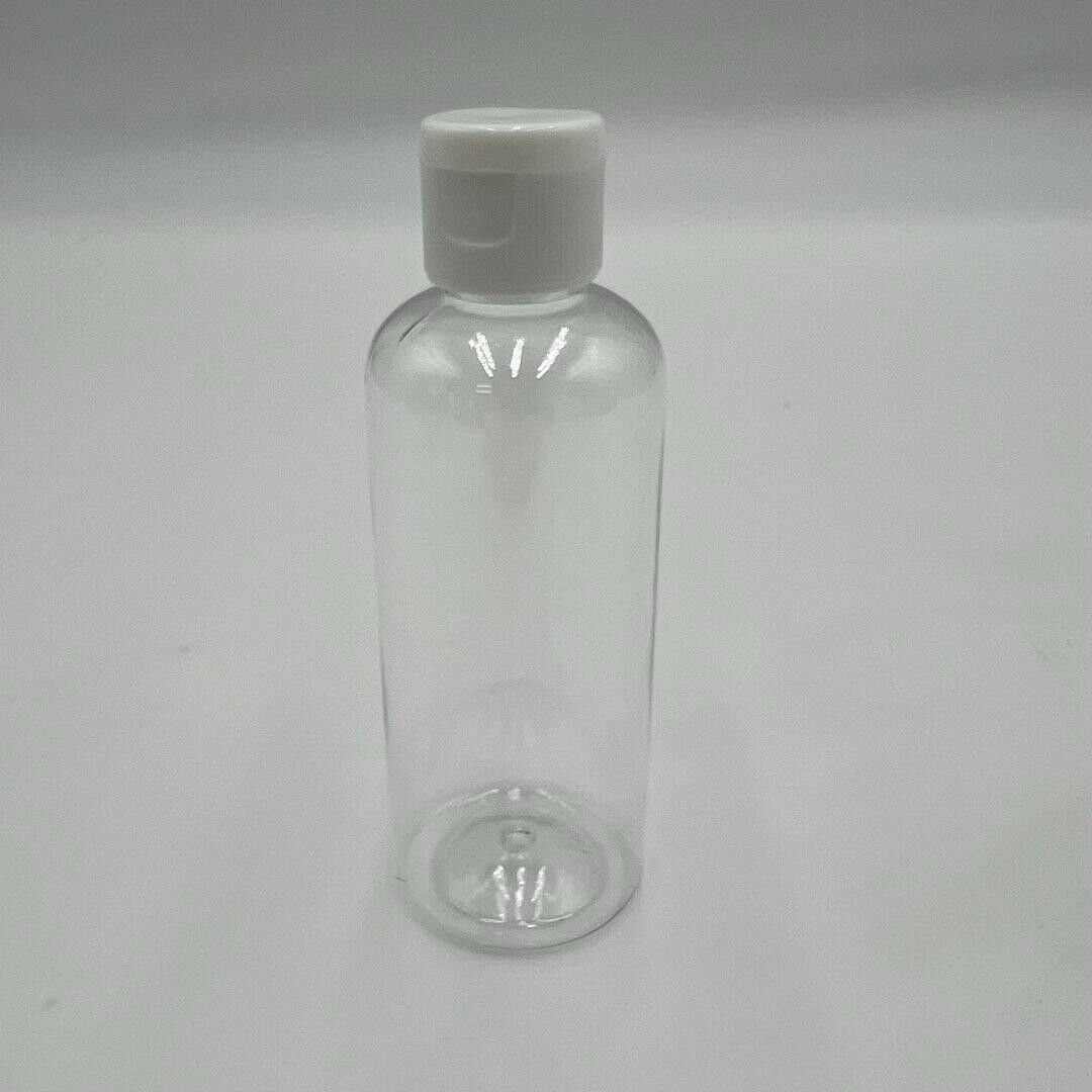 10 Packs Clear PET Plastic Cosmetic Bottles 100mL With Neck Flip Cap