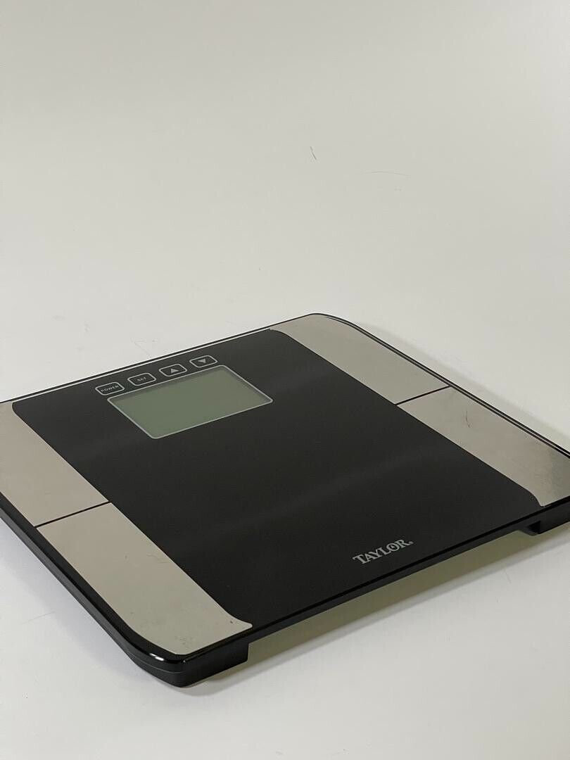 Taylor Body Fat Digital Scale LCD Display Black Model #:  5761BF