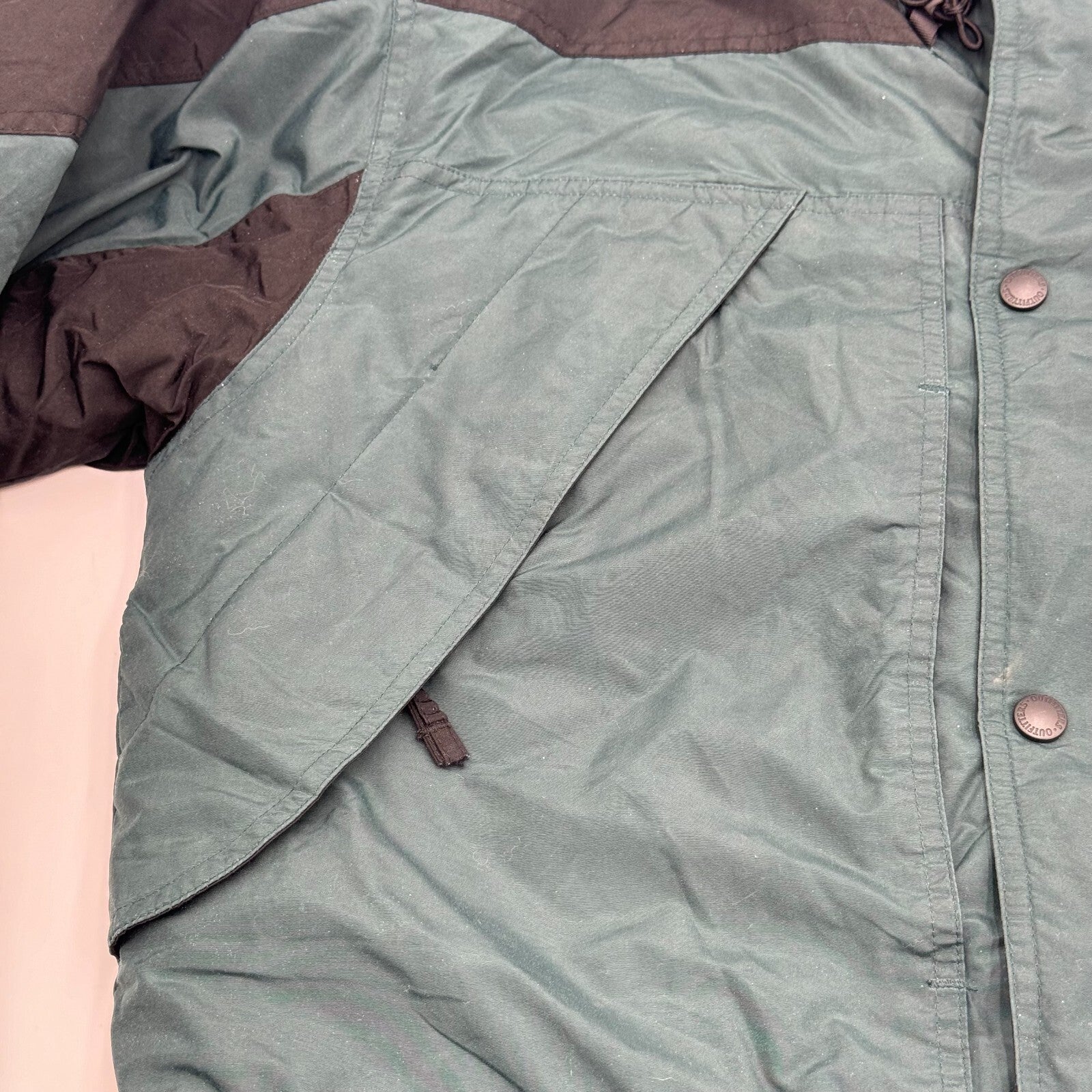 Performance Outfitters Winter Coat Warm Insulated Liner Green Black Adult Size S