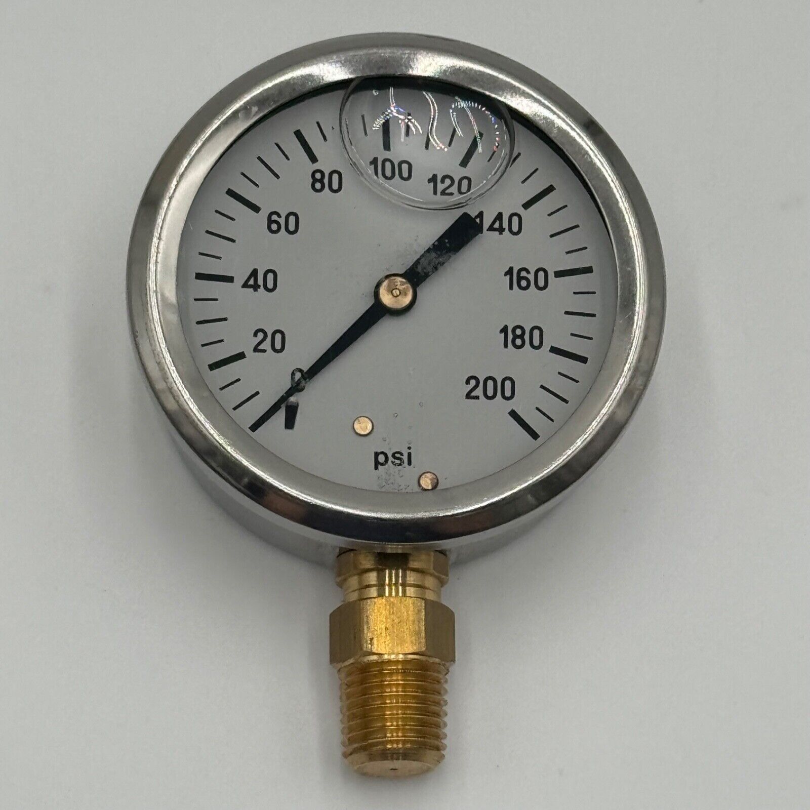 Dynamic Fluid Components Pressure Gauge CF1P-015A 0-200psi 1/4” NPT Bottom Mount