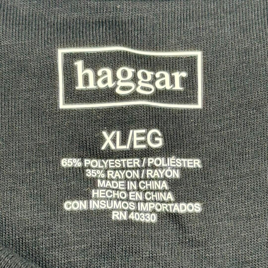 Haggar Mens Stretchy Crewneck Relaxed Short Sleeve T-Shirt Solid Gray Size XL