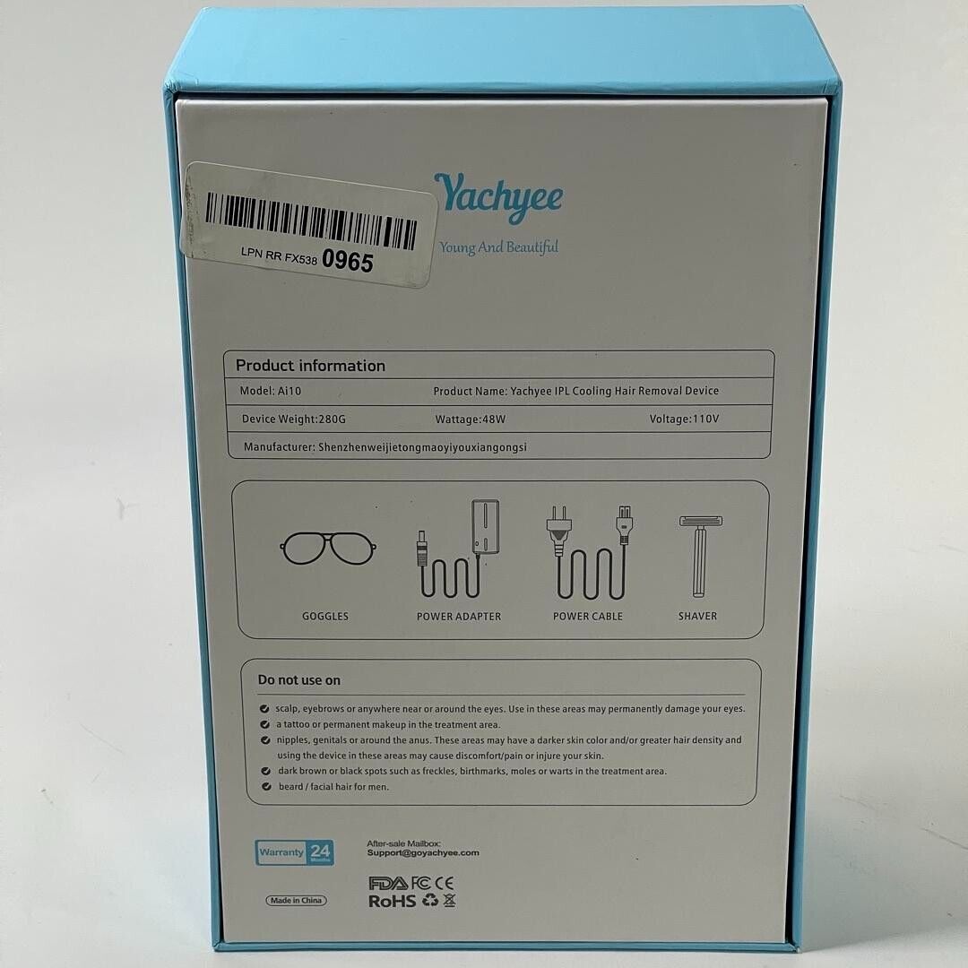 Yachyee Ice IPL Hair Removal System Ergonomic Painless Innovative TESTED