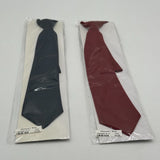 2-pack 14-inch Adjustable Ties Red Navy Blue Easy Hook Classic Dress Tie Sealed
