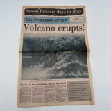 Spokesman Review Mount St. Helens Volcano Erupts! Collector Issue Newspaper 1980