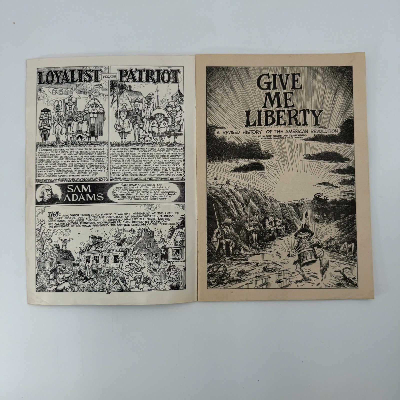 Give Me Liberty! A Revised History Of The American Revolution 1976 Rip Off Press