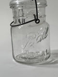 Ball (Clear) 5" Tall Mason Jar (With Lid & Seal) Pat'd July 4 1908 - LOT OF 13
