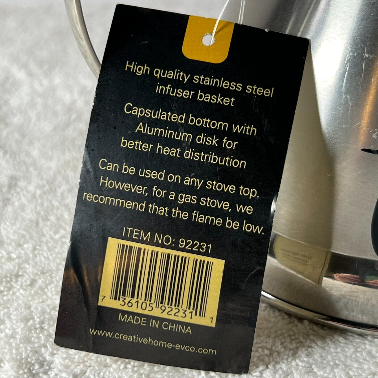 Nobili-Tea 1.0 Qt High-Quality Stainless Steel Whistling Tea Infuser Kettle
