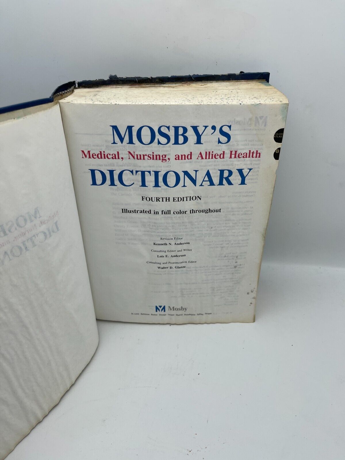 Mosbey's Medical, Nursing and Allied Health Dictionary Fourth Edition