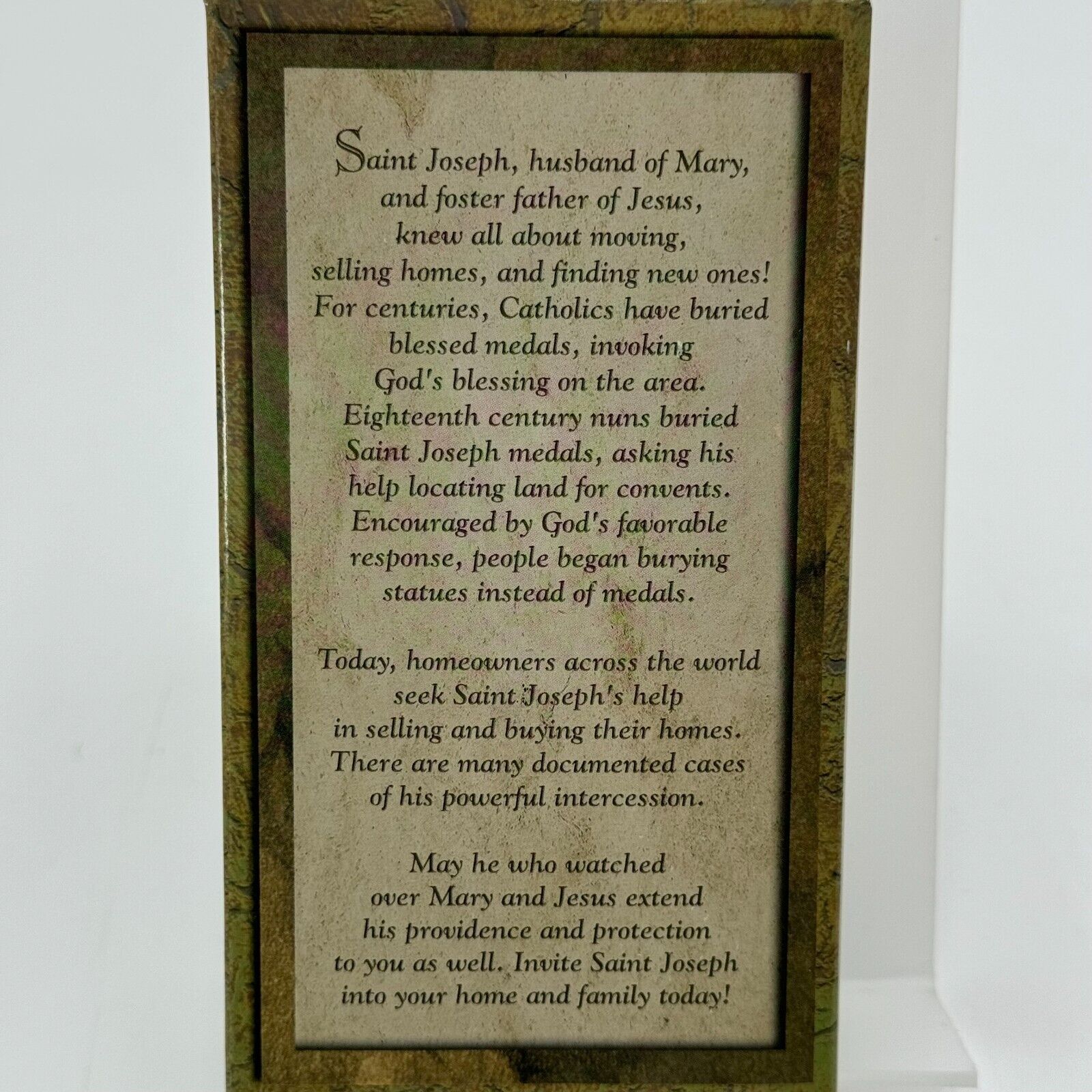 Saint Joseph Home Seller by Christian Brands 5” Wood Figurine