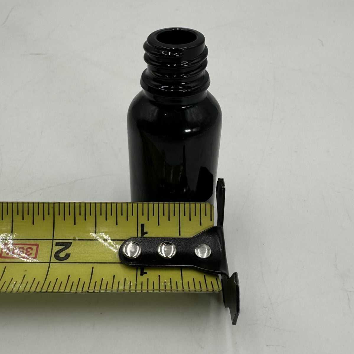 15ml (0.5 fl. oz) Boston Round Black Glass Bottles + Dropper Caps (Lot of 2700+)