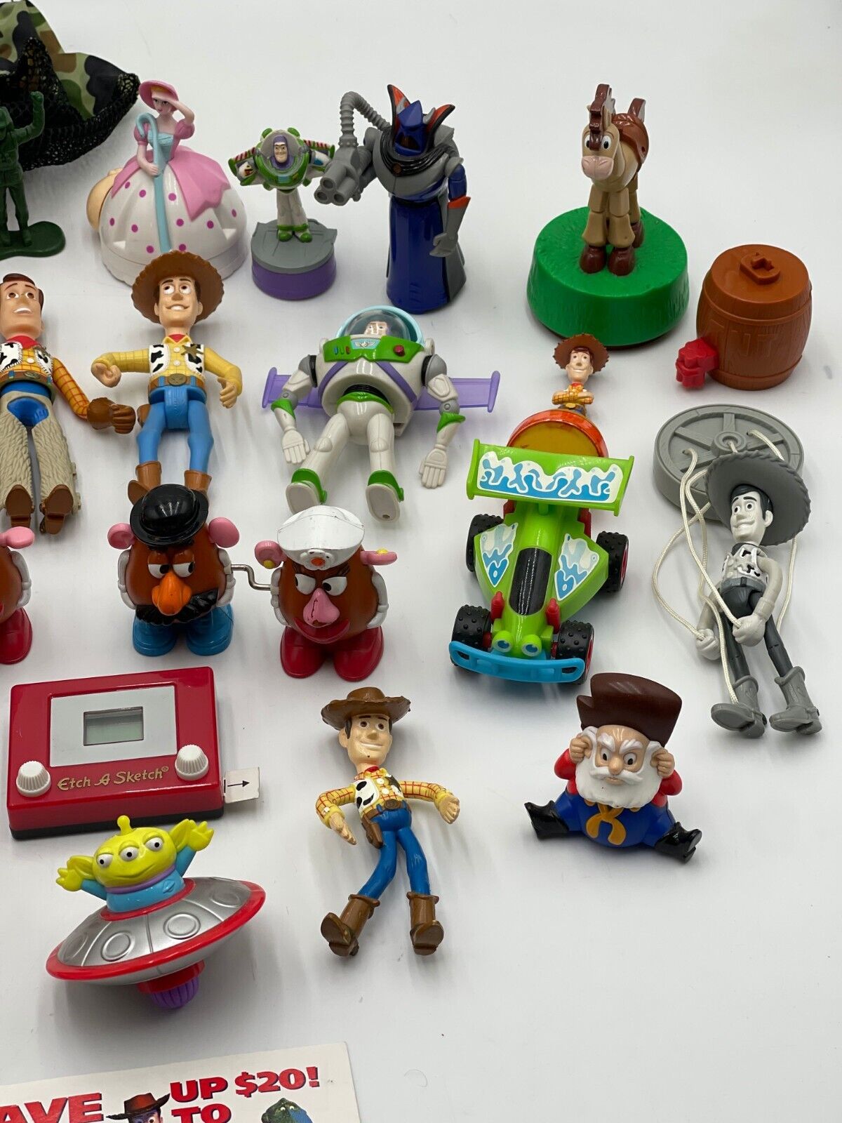 Lot of 35 Various Vintage Toy Story McDonalds Toy Collectibles and Other toys