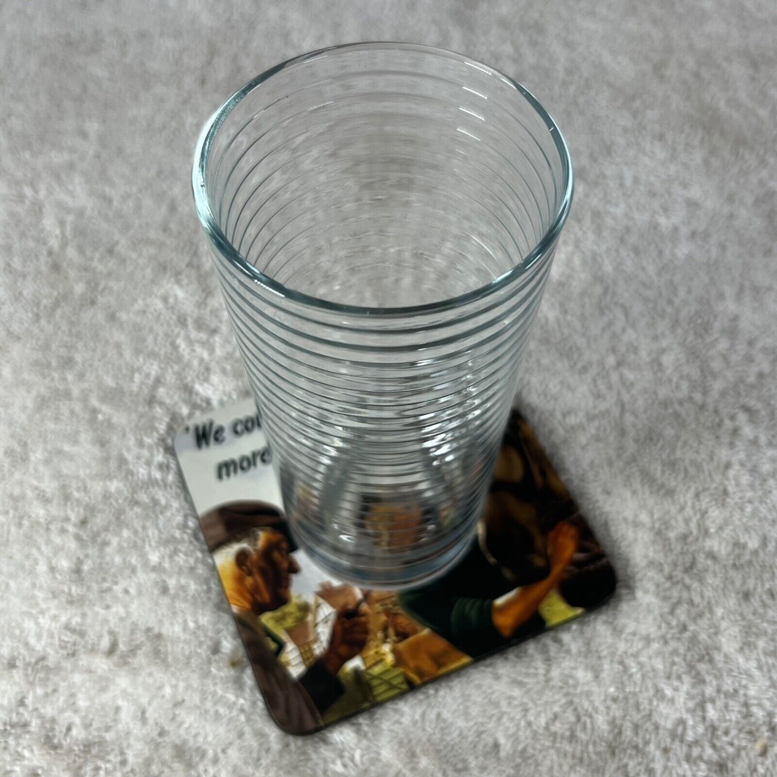 Robert Opie Vintage Style Set of 5 Cork Coasters Home Decor Washable Stackable
