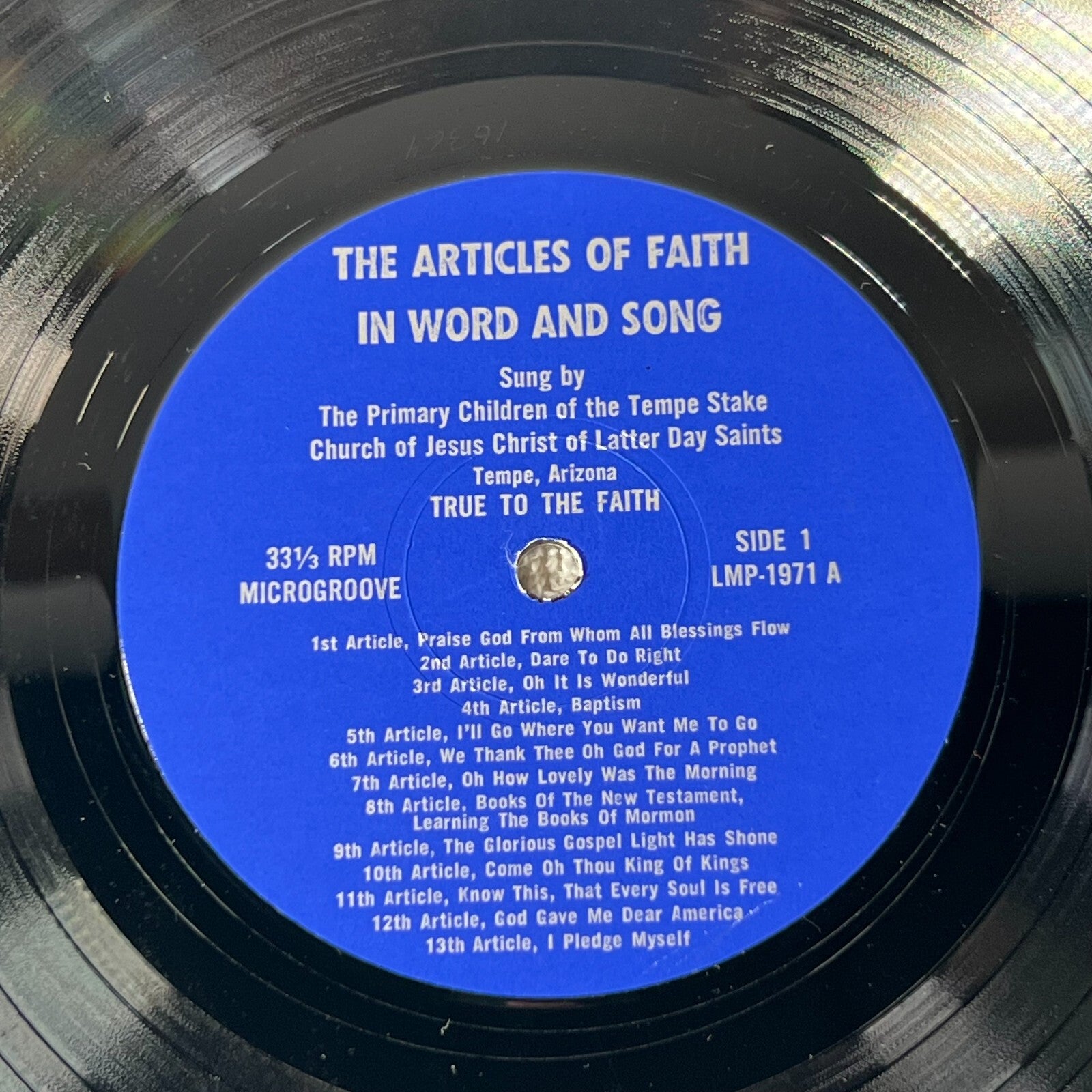 ARTICLES OF FAITH In Word and Song Jesus Christ of Latter Day Saints LP