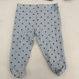Lot of 3 NB Baby Clothes Newborn Cargo Shorts 0-3M Footie Leggings Blue Brown