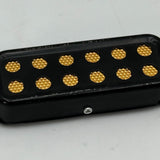 Hoyuji Soundhole Pickup Magnetic 12 Hole Preamplifier 1/4" For Acoustic Guitars