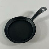 Cast Iron Small Shallow Skillet Griddle Pan Pancake 5" Diam 0.5" Depth Black New