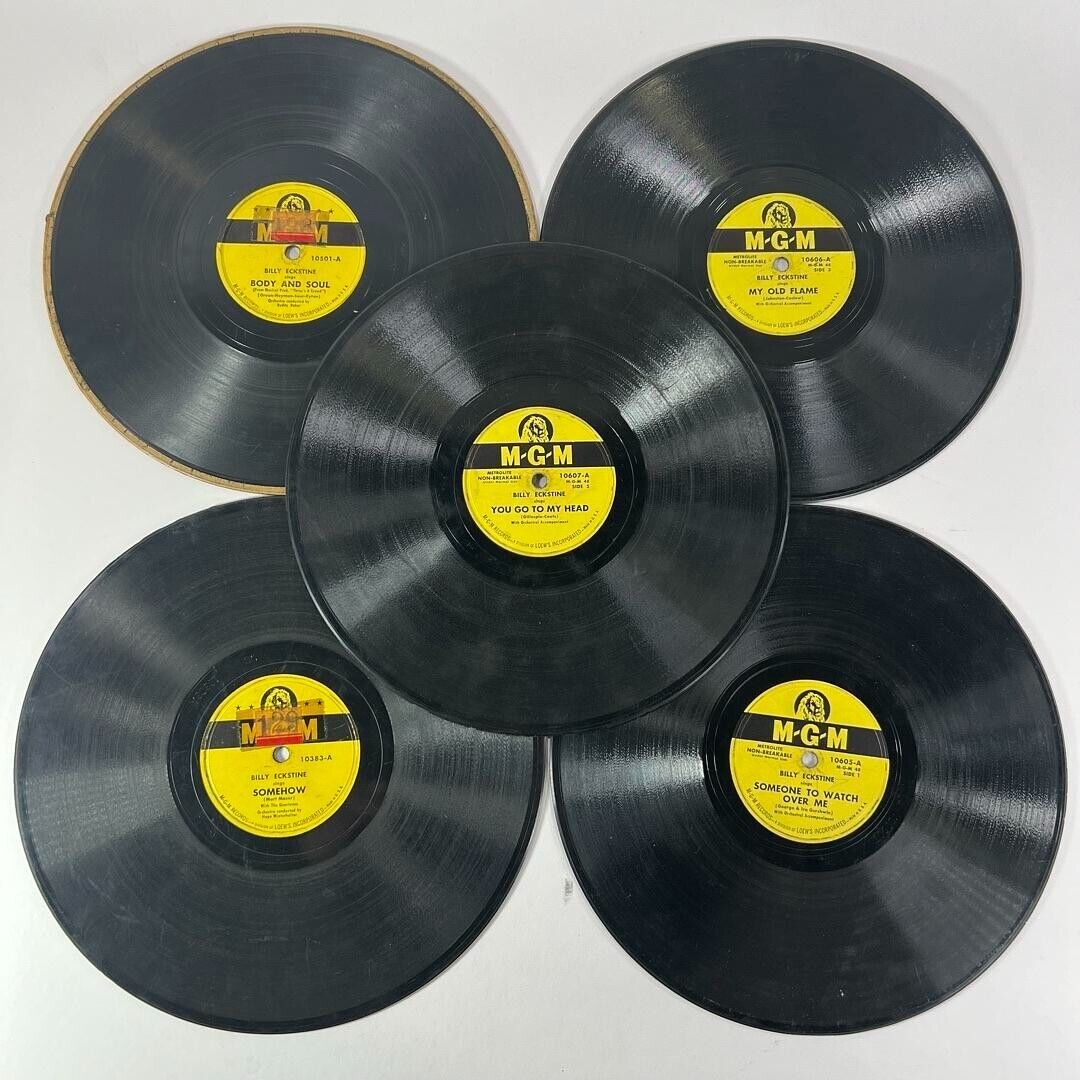 Songs By Billy Eckstine 4 Vinyl Album Box Set US 1950 MGM Records – K48 JAZZ
