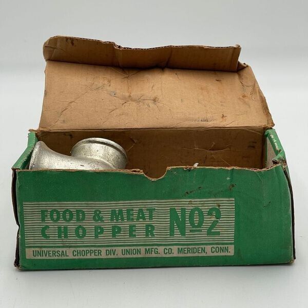 Vintage Universal Food and Meat Chopper No 2 in Original Box Parts Included