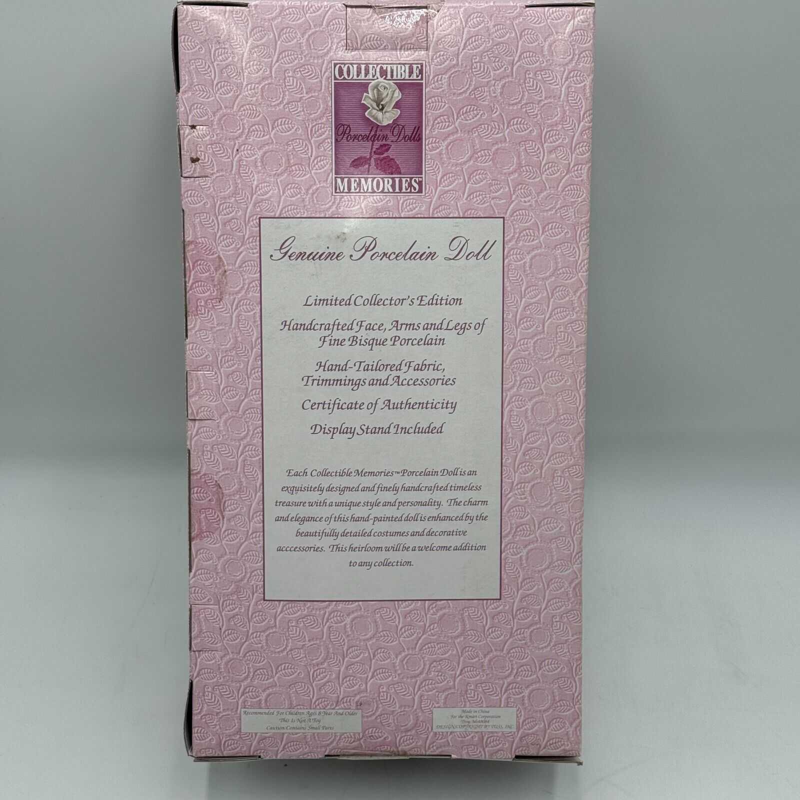 Elizabeth Handcrafted Porcelain Doll Collectible Memories New In Box Unopened