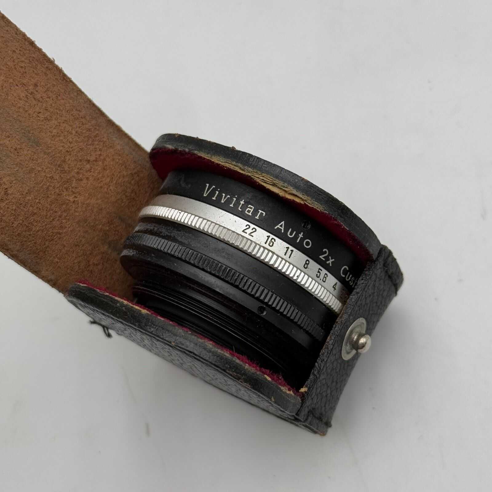 Vivitar Auto 2X Custom Tele-Converter Model 2X-1 Made in Japan Plus Case